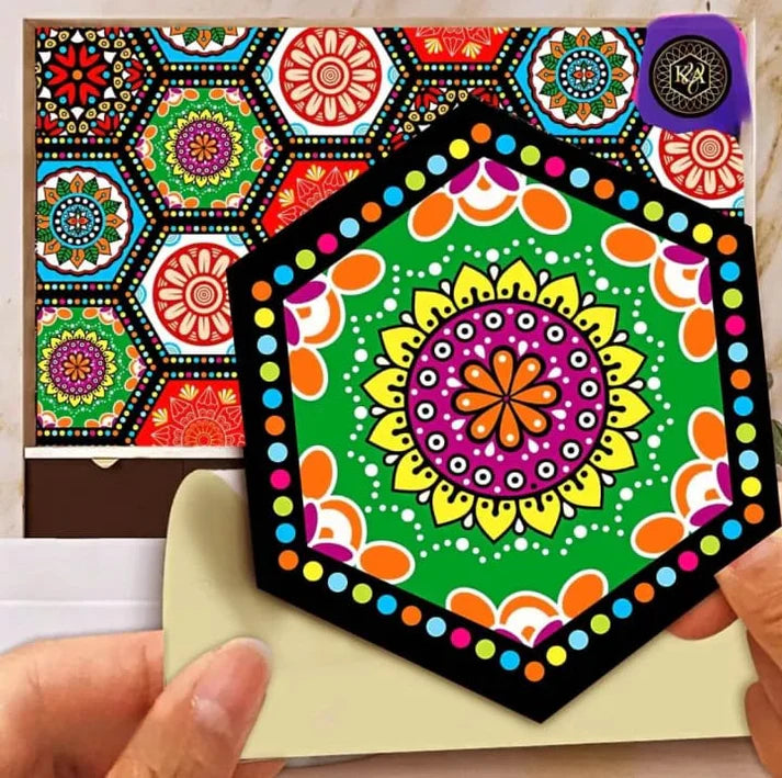 12-Pack Hexagon Peel & Stick Wall Tiles – 5x5"
