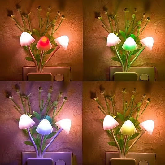 1Pcs LED Mushroom Night Lights
