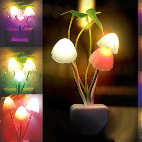 1Pcs LED Mushroom Night Lights