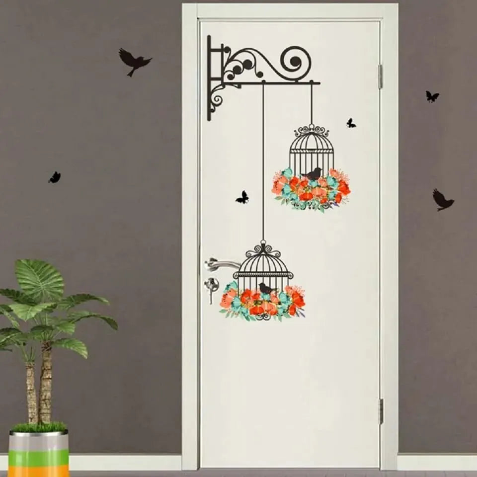 Bird Cage Sticker