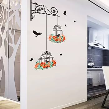 Bird Cage Sticker