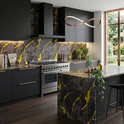 Self Adhesive Marble Pattern Sheet For Home Makeover (60X200CM)